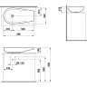 Раковина LAUFEN LAUFEN IL BAGNO ALESSI 80x42 8.1897.3.400.112.1